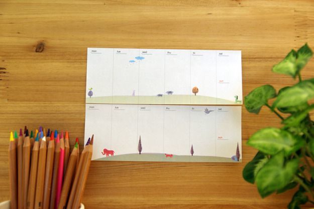 MochiThings: Pony Weekly Schedule Sticky Note
