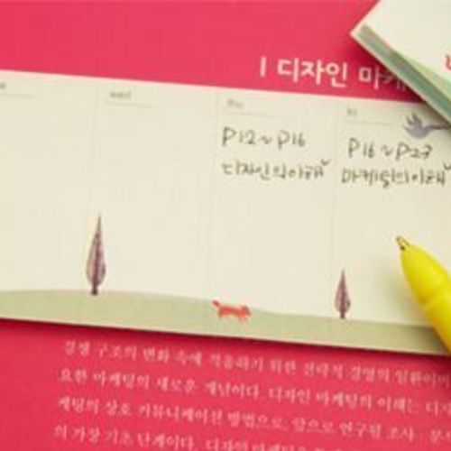 MochiThings: Pony Weekly Schedule Sticky Note