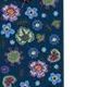 Nathalie Lete Slim Pattern Pen, Blue_Blue Blossom