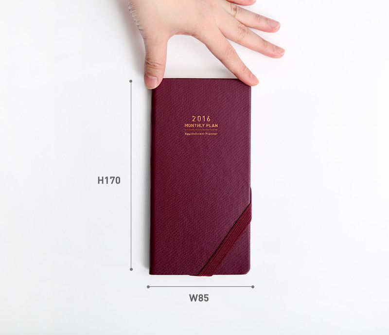 2016 Small Monthly Appointment Planner