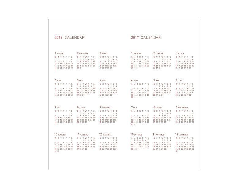 2016 Small Monthly Appointment Planner