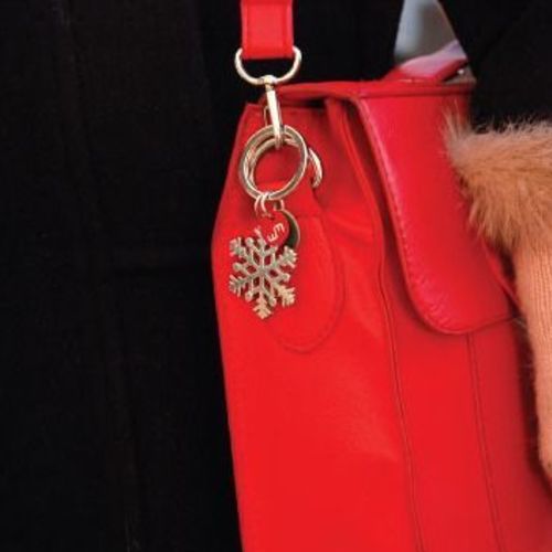 Snow Crystal Key Ring