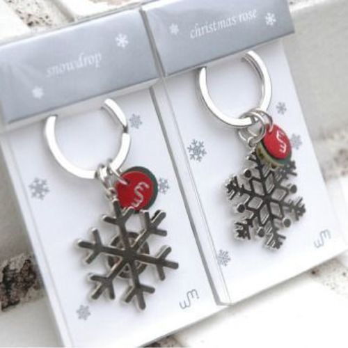 Snow Crystal Key Ring