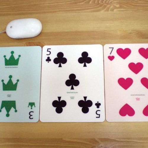Crown Playing Card Mouse Pad - Image 2