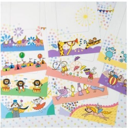 Animal Circus Instax Mini Film Frame Sticker Set - Image 2