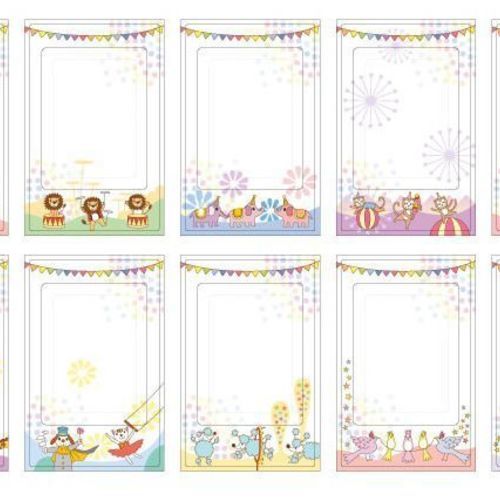 Animal Circus Instax Mini Film Frame Sticker Set - Image 8