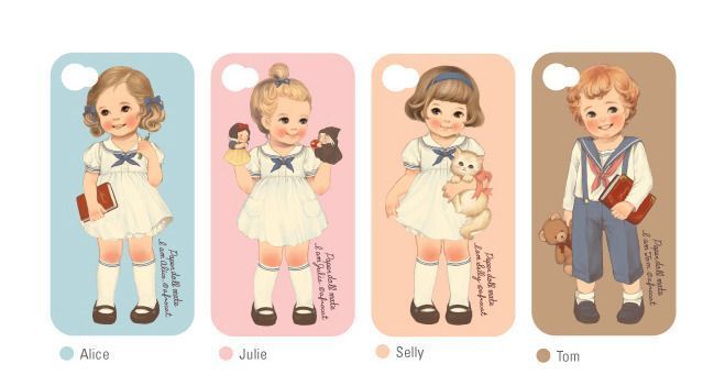 Paper Doll iPhone 4/4S Case v2