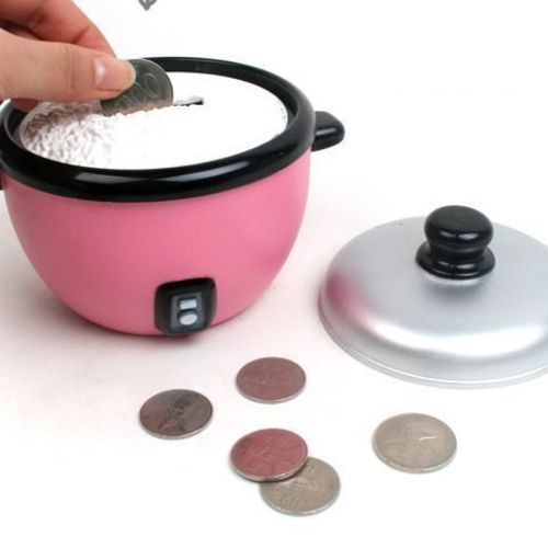 Sky Blue Rice Cooker Coin Bank - Image 3
