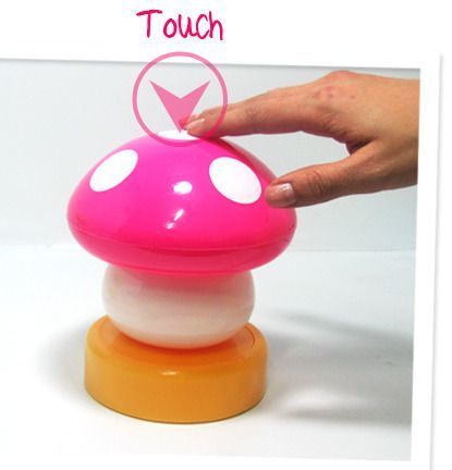 Yellow Mushroom Lamp