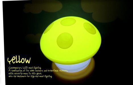 Yellow Mushroom Lamp
