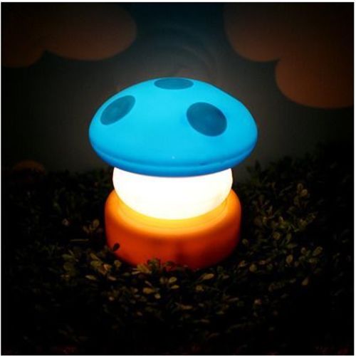 Blue Mini Mushroom Lamp - Image 1