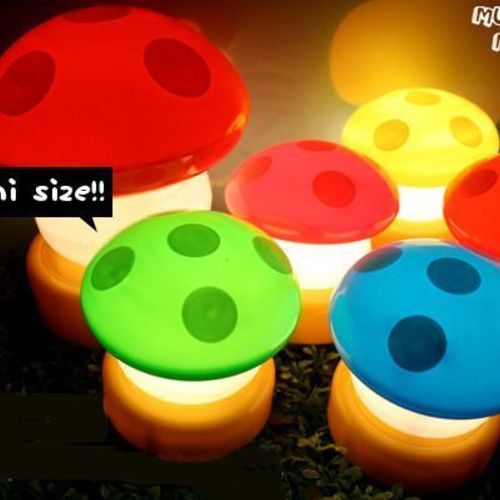 Blue Mini Mushroom Lamp - Image 2