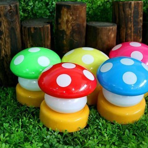 Blue Mini Mushroom Lamp - Image 3