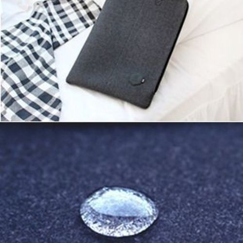 Two-tone Felt Strap Laptop Pouch