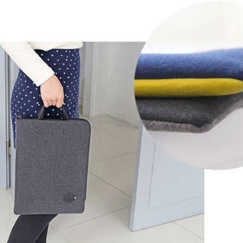 Two-tone Felt Strap Laptop Pouch