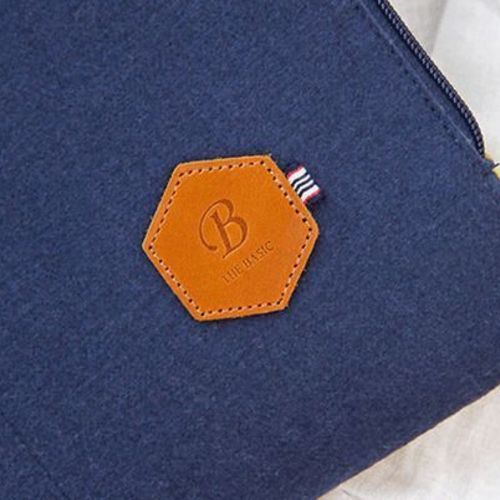 Two-tone Felt Strap Laptop Pouch