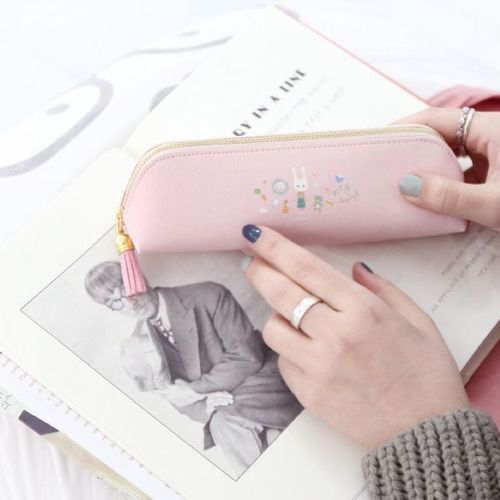Tassel Leather Pen Case