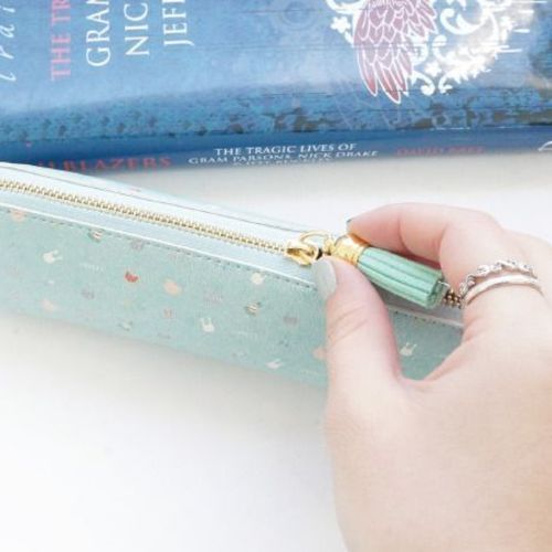 Tassel Leather Pen Case