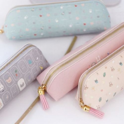 Tassel Leather Pen Case
