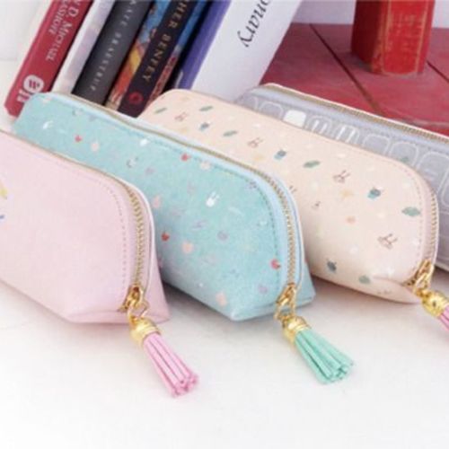 Tassel Leather Pen Case