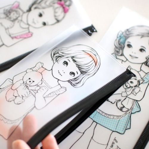 Paper Doll PVC Pouch