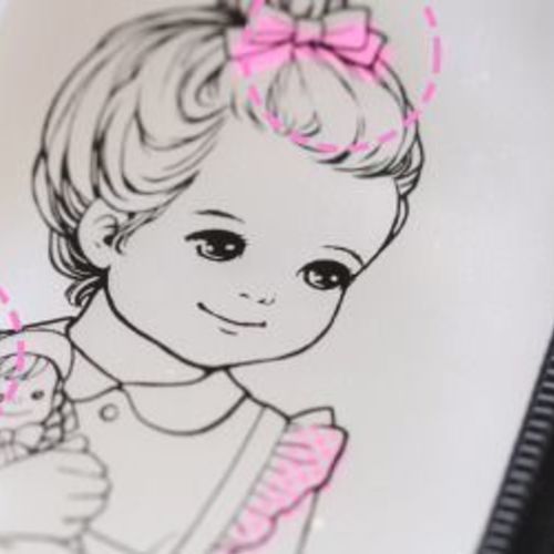 Paper Doll PVC Pouch