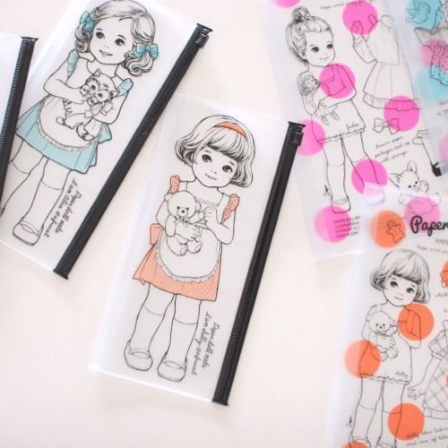 Paper Doll PVC Pouch