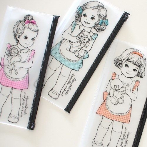 Paper Doll PVC Pouch