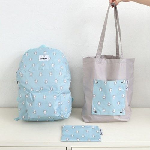 Romane Foldable Backpack & Shoulder Bag Set - Image 3