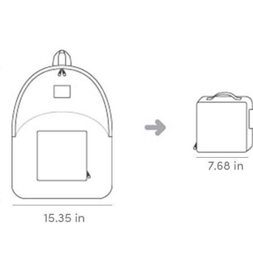 Romane Foldable Backpack & Shoulder Bag Set - Image 15