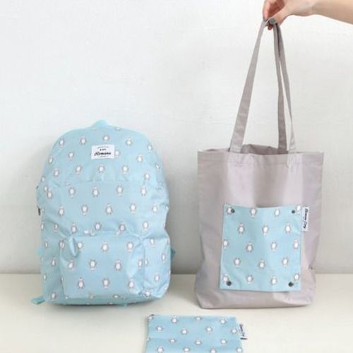 Romane Foldable Backpack & Shoulder Bag Set - Image 1