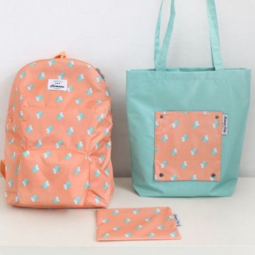 Romane Foldable Backpack & Shoulder Bag Set - Image 5