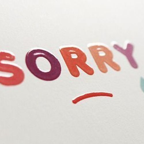 Sorry Card