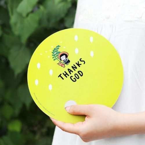 Jesus Round Handy Fan - Image 1