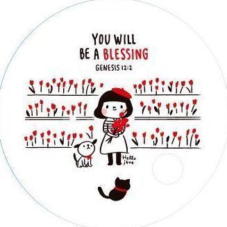 Jesus Round Handy Fan, Blessing
