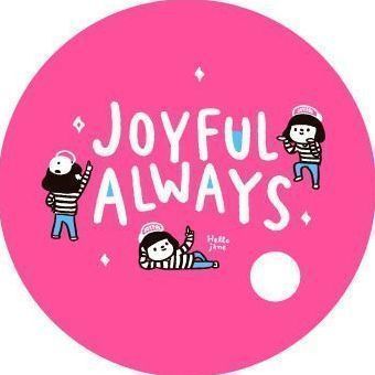 Jesus Round Handy Fan, Joyful Always