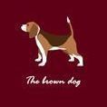 Tailorbird Felt Pouch, Dog (M)