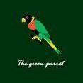 Tailorbird Felt Pouch, Parrot (S)