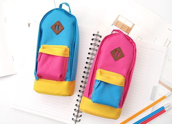 backpack with mini pocket for pencils Pencil Pouch and other stationery tools with you in this adorable mini backpack pencil case pouch DIY Mini Backpack Pencil Case: