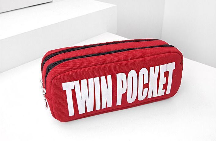 Twin Pocket Pencil Case