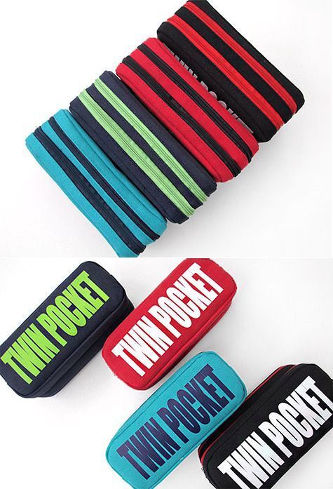 Twin Pocket Pencil Case