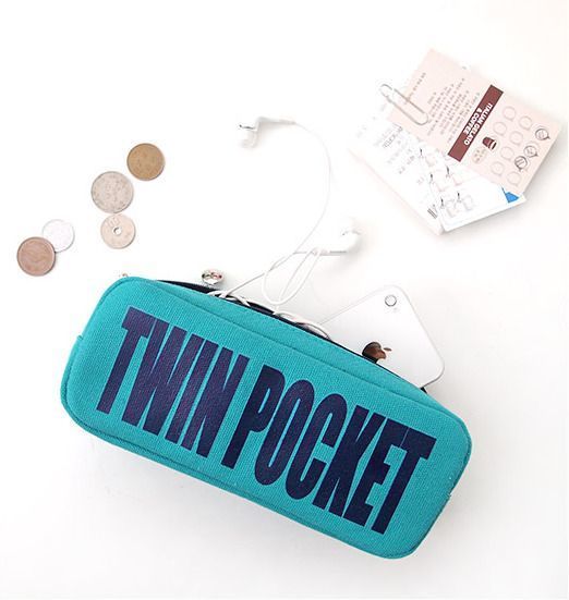 Twin Pocket Pencil Case