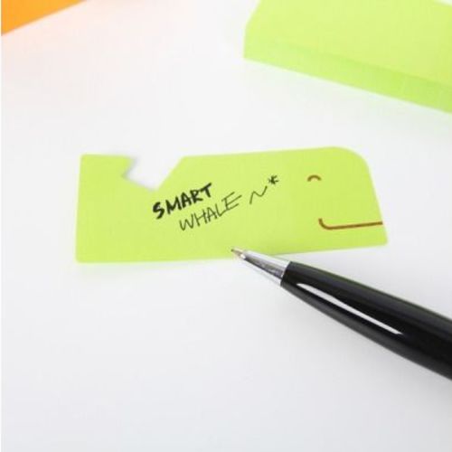 Smiley Whale Sticky Note Set
