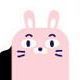 Animal Monitor Memo Board, Rabbit (Right)