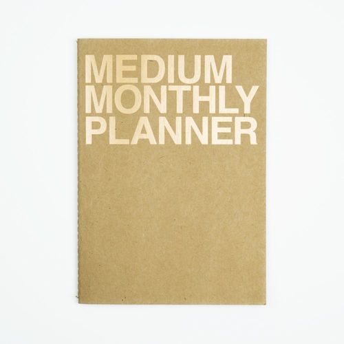 Gold Medium Monthly Planner - Image 1