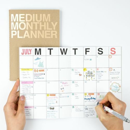 Gold Medium Monthly Planner - Image 14