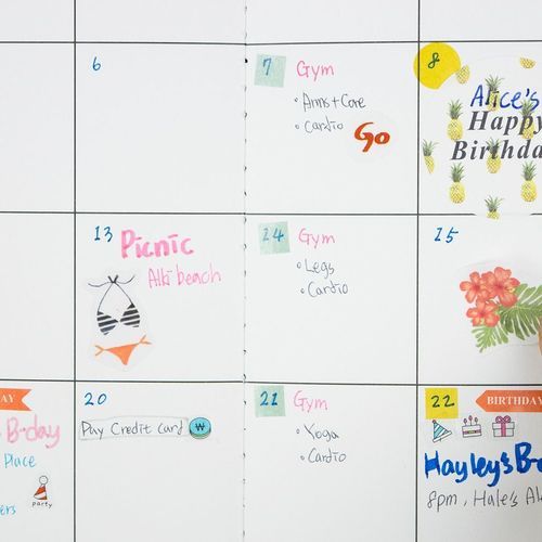 Gold Medium Monthly Planner - Image 15