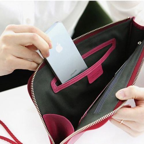 Table Talk Leather Clutch - Image 7