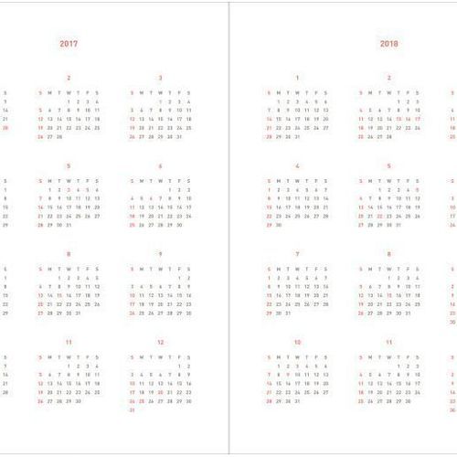 2017 Large Monthly Scheduler - Image 16
