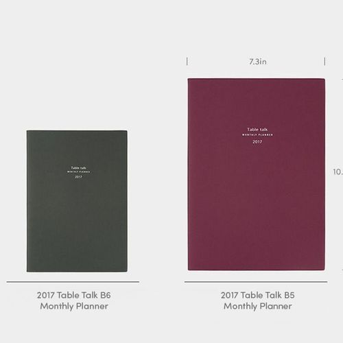 2017 Table Talk B5 Monthly Planner - Image 4